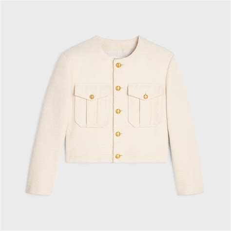 celine cropped blazer|Celine Jackets .